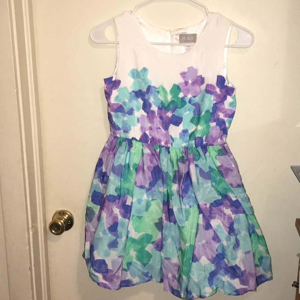 Girls Watercolor Dress Size 10